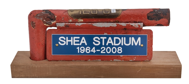 New York Mets Shea Stadium Railing with Plaque (MLB Authenticated)
